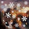 Merry Christmas Decal Stickers Clings Decal Electrostatic Sticker Christmas Windows Snowflakes