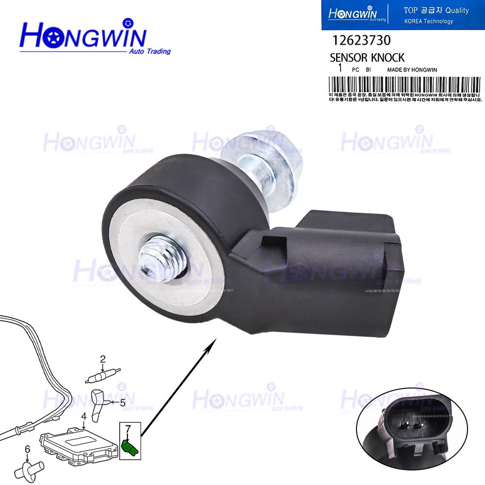

1/2/4PCS Knock Sensor 12570125 12623730 Fits Chevy Camaro Colorado Corvette GMC Canyon Envoy Sierra Cadillac CTS Buick Lucerne 1PC