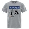Harajuku Japanische Katze Trink-Tops Herrenmode O-Ausschnitt T-Shirt Straße Sommer Übergroße Kleidung Hip Hop Sweat Baumwoll-T-Shirts