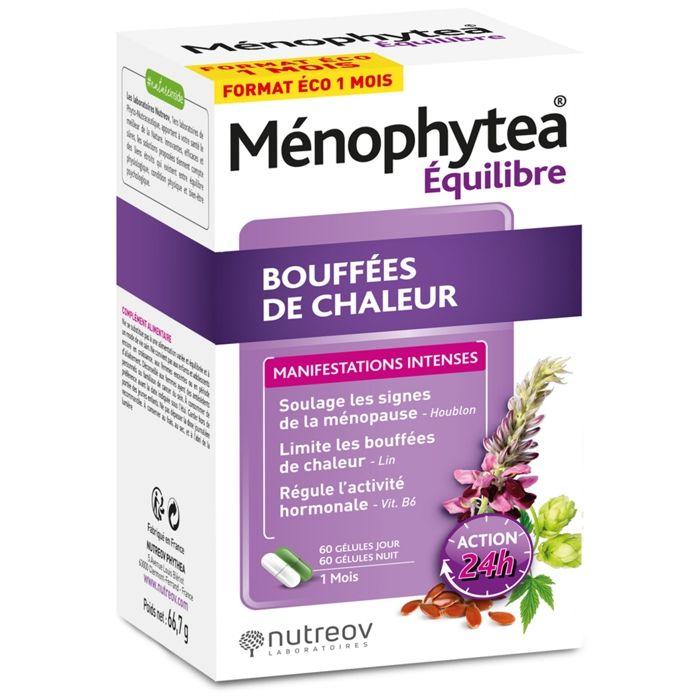 Menophytea Bouffées de Chaleur Jour et Nuit Cure 120 gélules