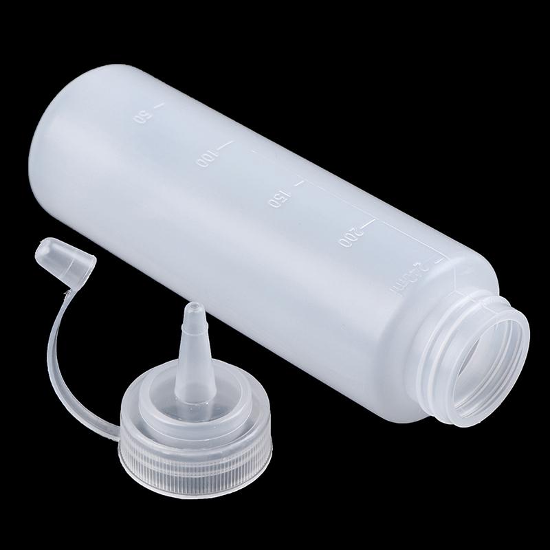 3 stk Squeeze Squirt krydderflasker med lokket salat saus dispenserflaske