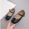 Girls Flat Shoes Soft Color Silver Black Narrow Kids Mary Janes Square End Comfortable Kids School Party Wedding Shoes 26-37 New