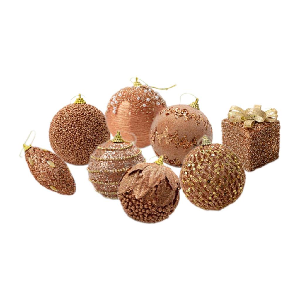 Christmas Balls Ornaments Christmas Tree Decorations DIY Hanging Balls for Holiday Celebration Valentine's Day Home Anniversary