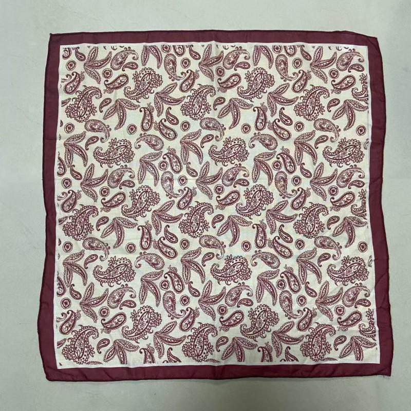Women's Ethnic Style Leopard Print Scarf - Cotton Linen Silk Blend, Cashew Print, Autumn Accessory