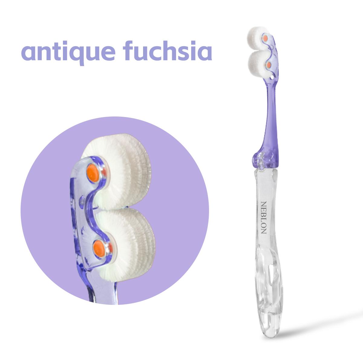 

Вращающаяся зубная щетка NEBLON 360 имеет новую конструкцию головки, которая очищает все стороны зубов, защищает десны и сохраняет чистоту полости рта. античный пурпурный