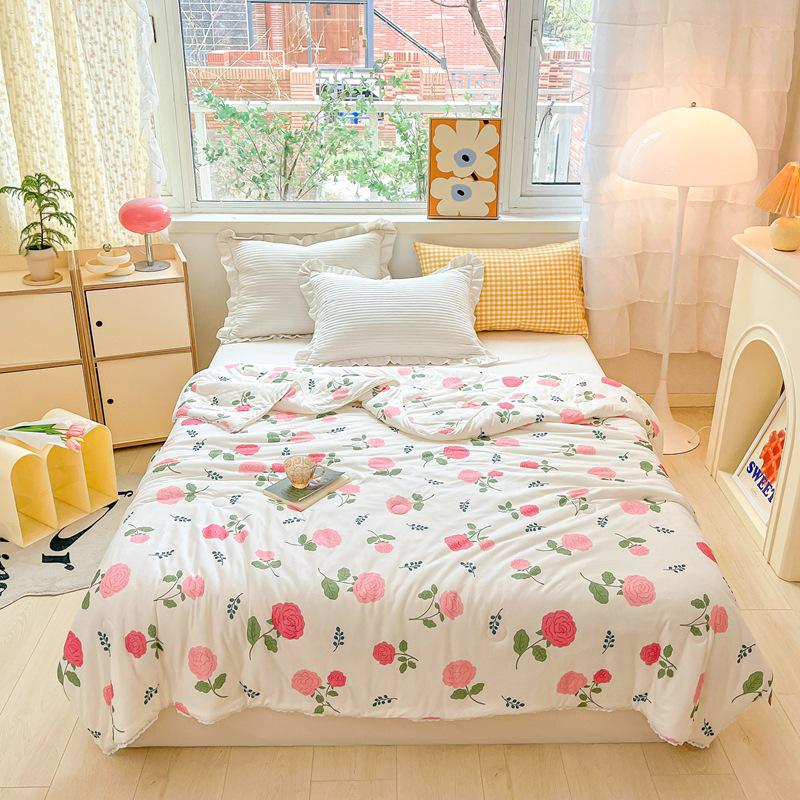Class A Cotton Summer Quilt for Mother & Baby - Washable, Cool, Suitable for Children & Dorm Rooms