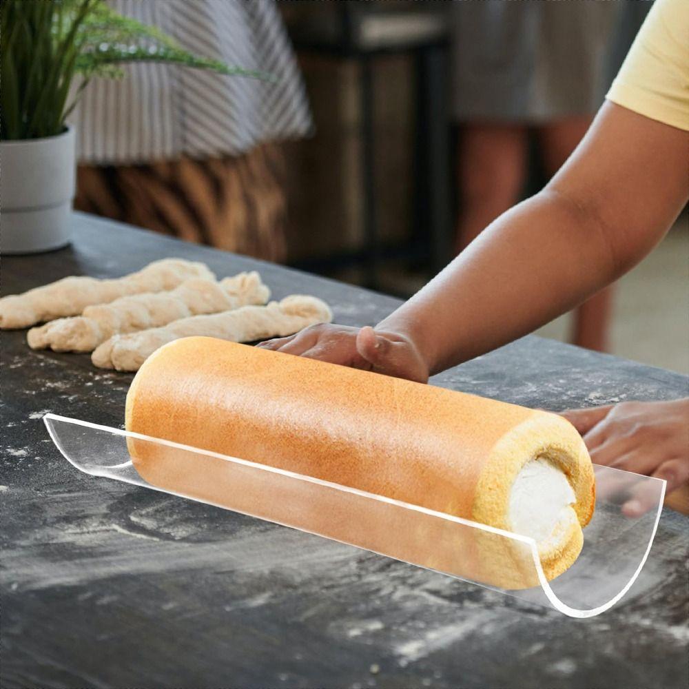 Akrilinis ritinėlių desertų stovas Pusapvalė torto ritinėlio formelė Torto ritinėlio laikiklis Kepimo įrankiai