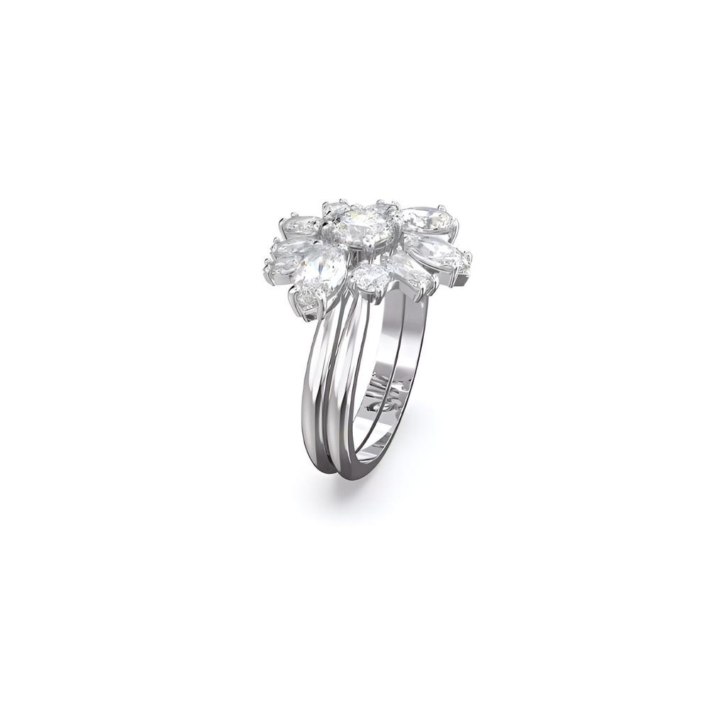 Swarovski Anillo Personalizado Gema Anillo Flor de Corte Mixto Anillos para Mujer Blanco 5644665