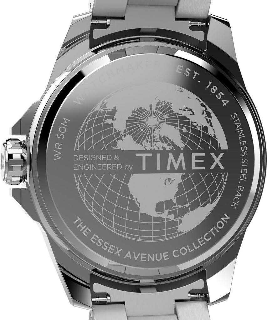 TIMEX TW2W79500 Men's Quartz Watch, Blue, Mineral Crystal, 5 ATM Water Resistance