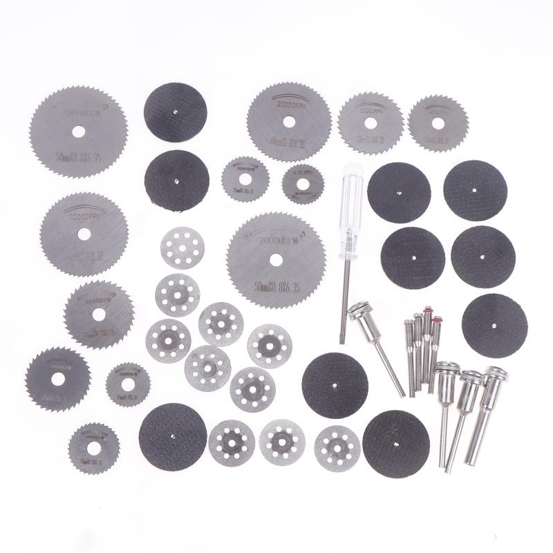 10/31 Pièces Disques de Coupe Diamantés Meuleuse Ponçage Roue de Ponçage Lame de Scie Circulaire Travail du Bois Métal Mini Perceuse Outil Rotatif Accessoires