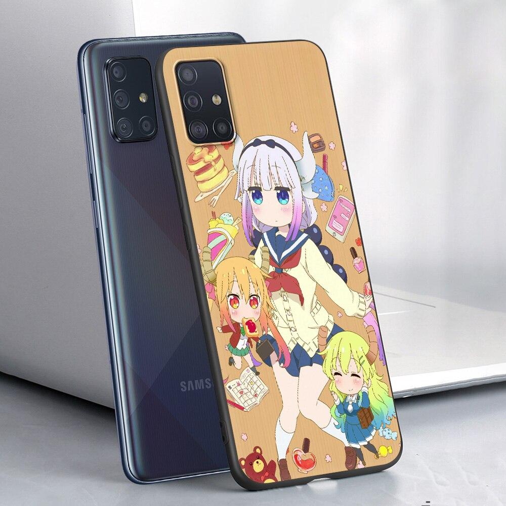 Miss Kobayashis Dragon Maid Anime Phone Case for Samsung Galaxy A51 A71 A21S A12 A11 A31 A52 A41 A32 5G A72 A02S Silicon Cover