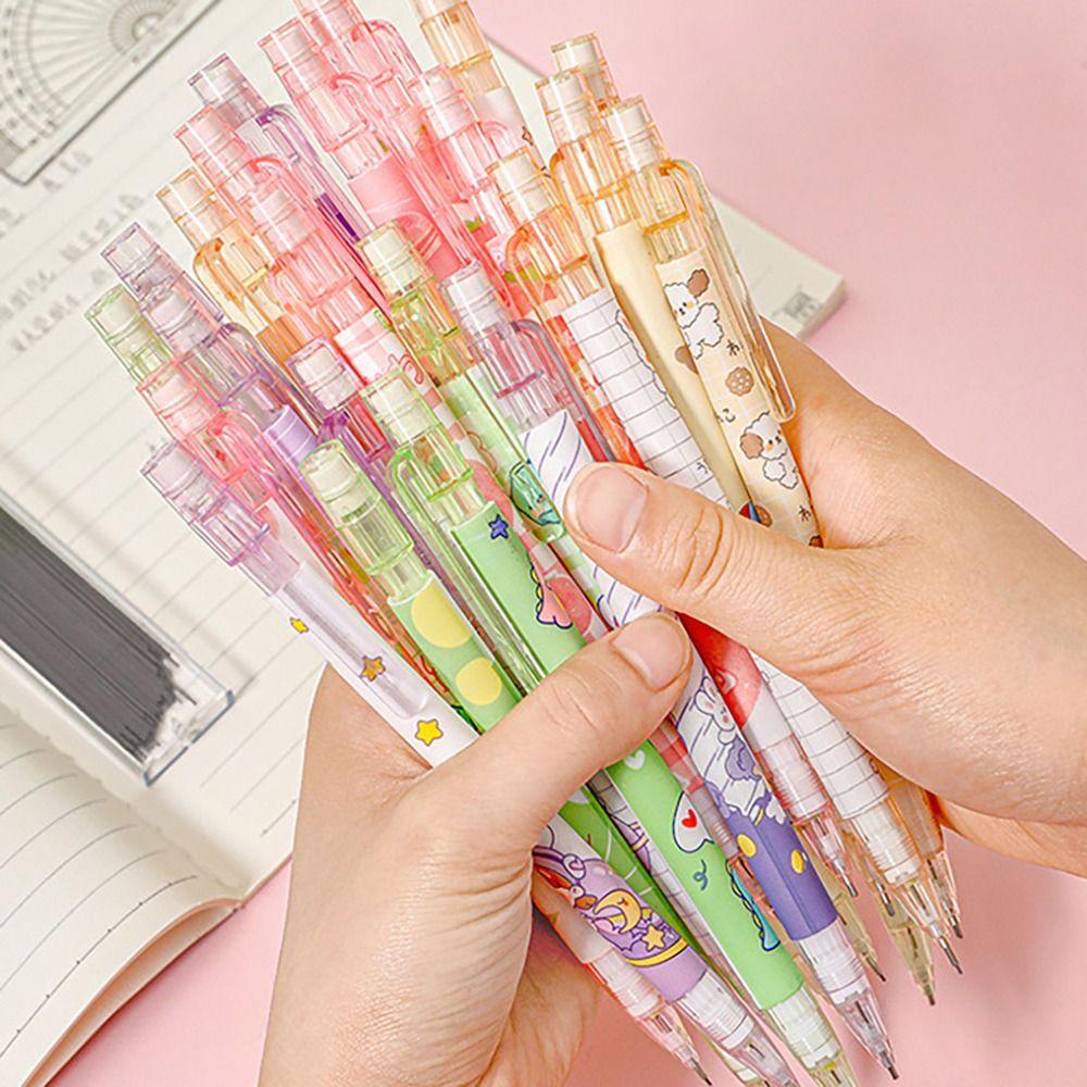 Press Type Mechanical Pencil Come With Eraser Movable Pencil Cartoon Automatic Pencil  Students