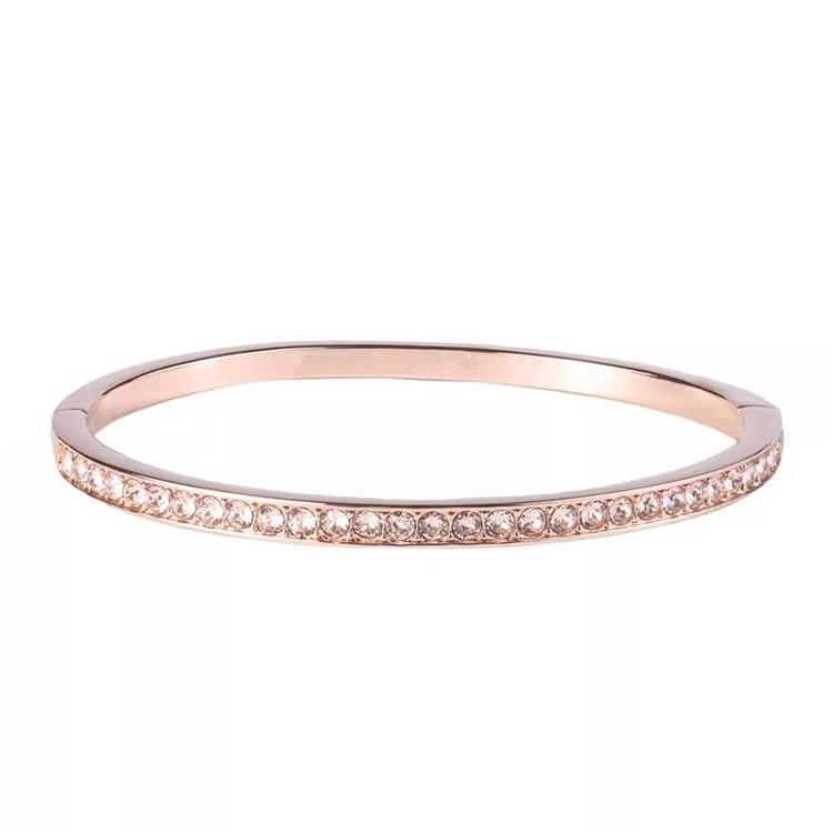 

Austrian Diamond Bracelet Spiral Cross Bracelet Rose Gold Koujia Snowflake Bracelet Women