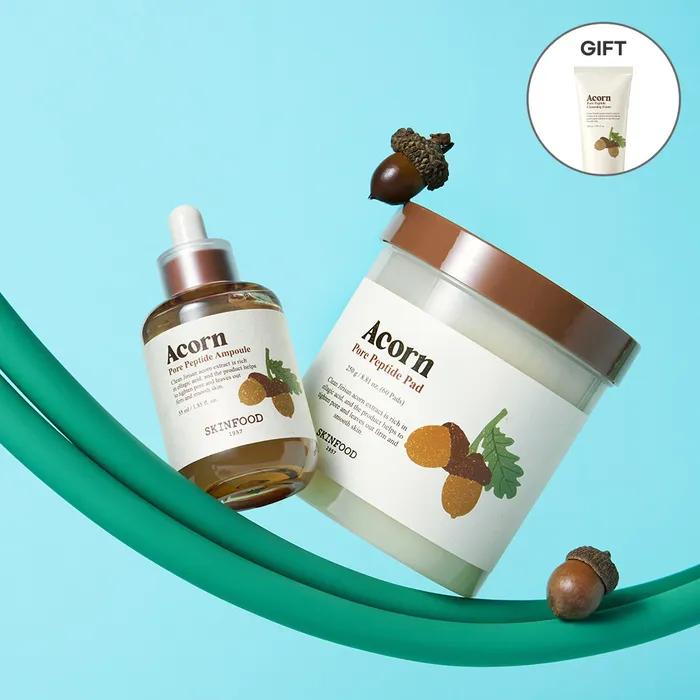 

[Эластичность НАБОР/Пенка Acorn 150 мл Бесплатно] Пилинг-пэды для пор Acorn 60 штук + Ампула Acorn 55 мл