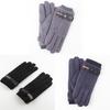 Winter Mens Thick Fleece Lined Leather Touchscreen Gloves For Outdoor Commuting