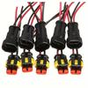 Automotive Waterproof 1 To 6 Pin Electrical Connector, Male Female Plug Socket for Car Truck Cable Wiring