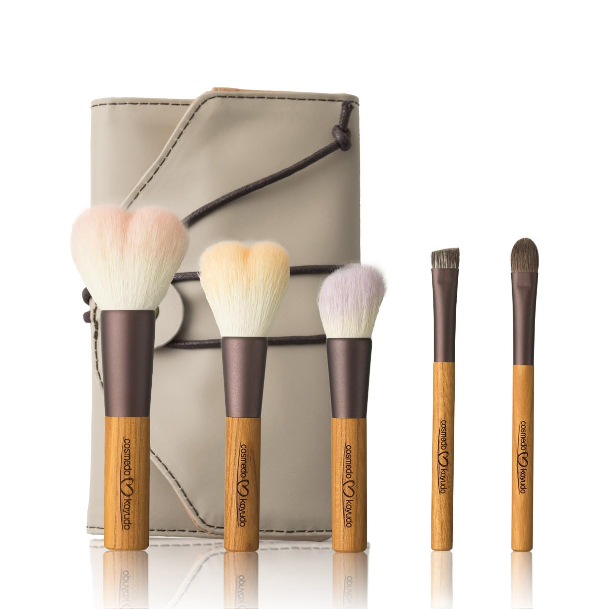 

x Kumanofude Makeup Brush Set 5 pieces case included [Cosmedo Koyudo] + NG-056BC