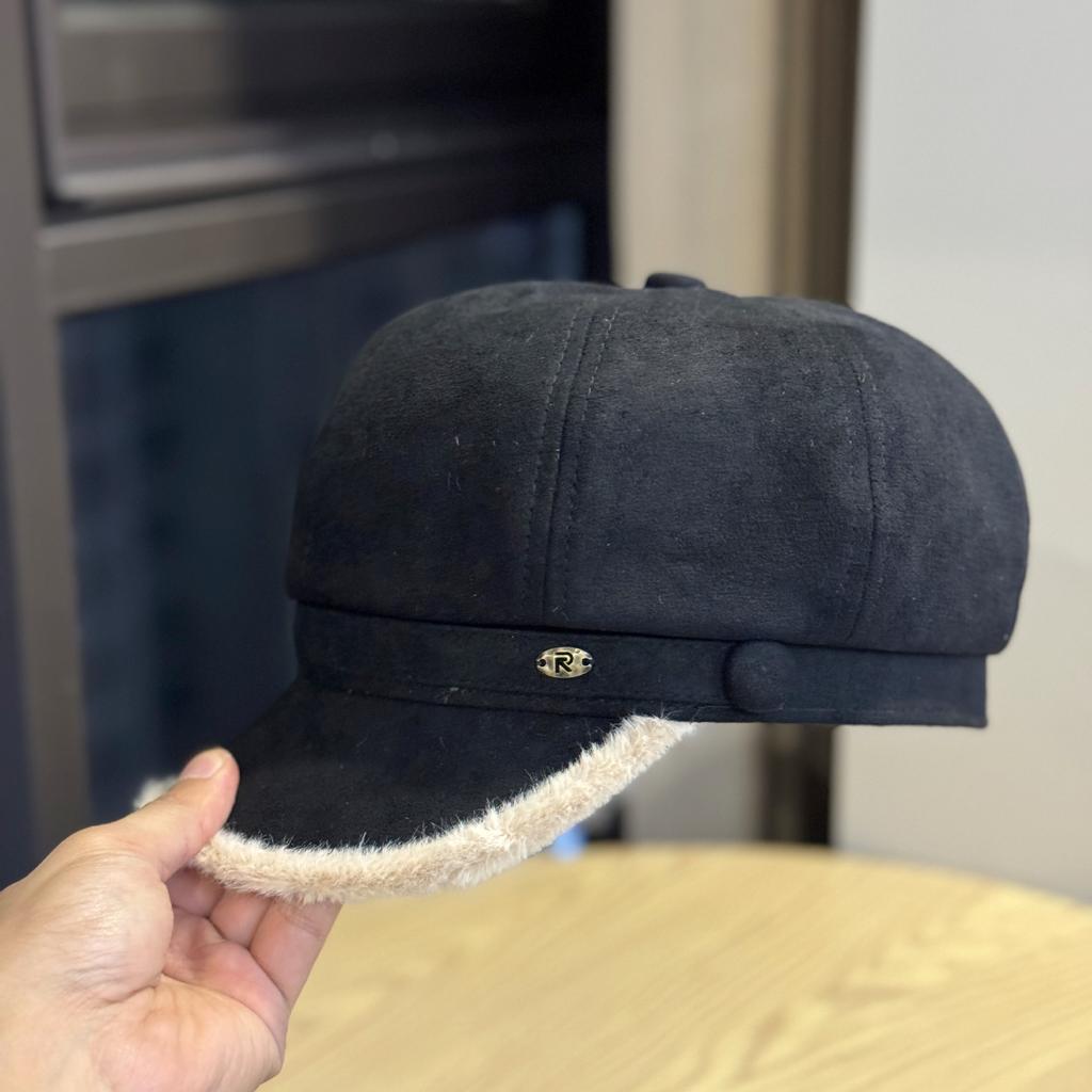 Women's Vintage-Inspired Octagonal Beret Cap Suede Beret for Women, Hat for Women Pretty, Elegant Cap for Women