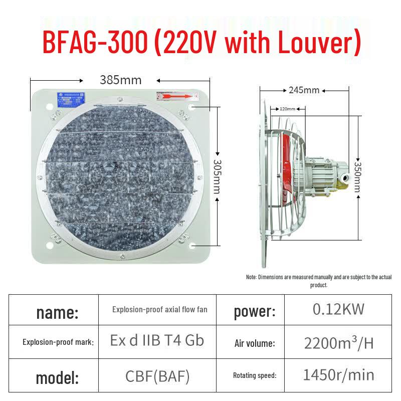 VRK Industrial Explosion-Proof Exhaust Fan 100mm