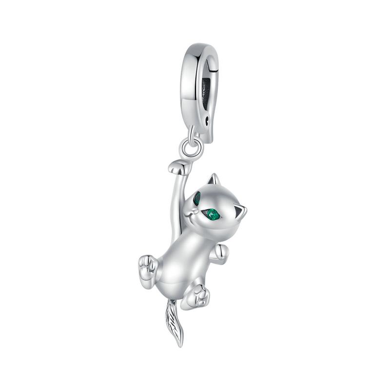 BAMOER 925 Sterling Silver Animal Locket Pendants Oxidized Openable Beads Clip Fit Original Bracelet DIY Retro Jewelry Accessory