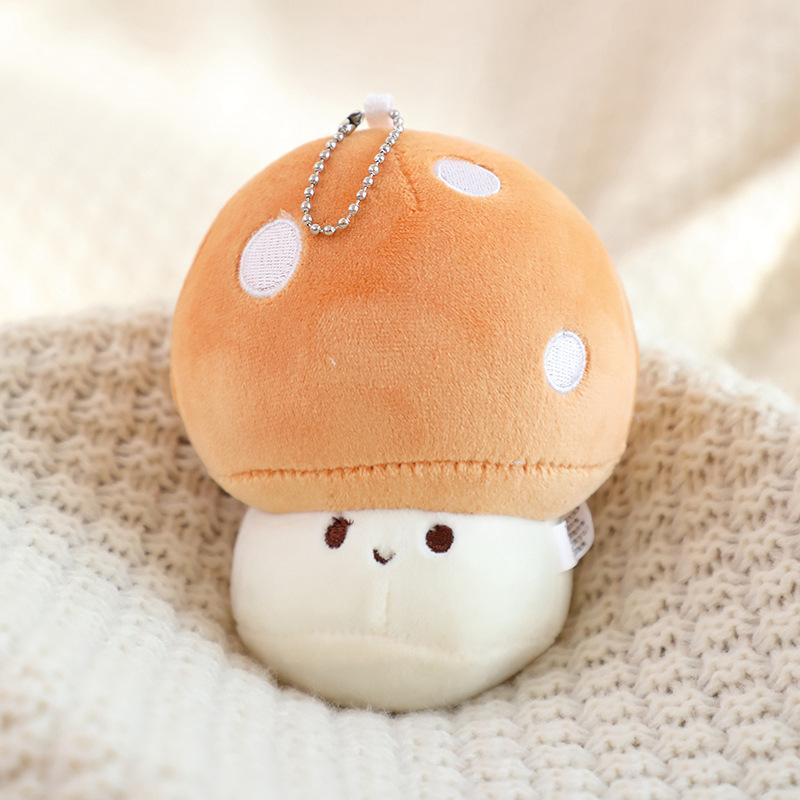 Cute Simulated Mushroom Throw Pillow Plush Toy Doll Red Umbrella Umbrella Small Mushroom Doll Children Soothing Doll