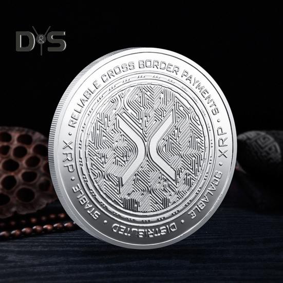 XRP Coin Commemorative Coin Symbol of Financial Innovation XRP Ethereum Coin Highlighting Leading Digital Coins Gift for Enthusiasts Educational