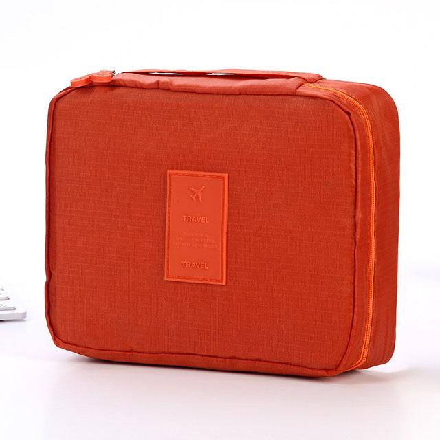 Multifunktionale Reise-Make-up-Tasche für Mädchen, wasserdichter, tragbarer Kosmetik-Organizer mit mehreren Fächern für Damen