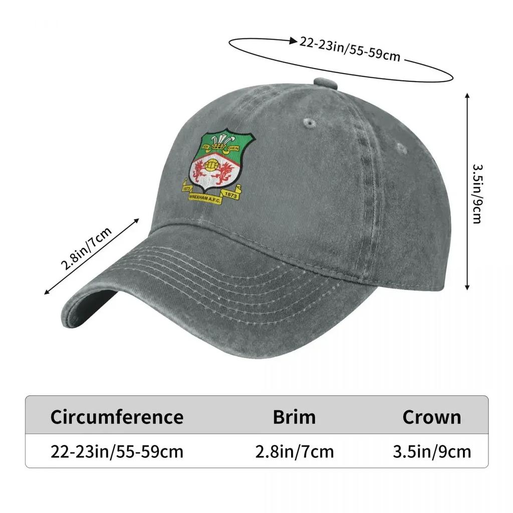 Wrexham Wrexham Módní Baseballová Čepice Kšiltovka Unisex Klobouk Dámská Čepice Unisex Klobouk