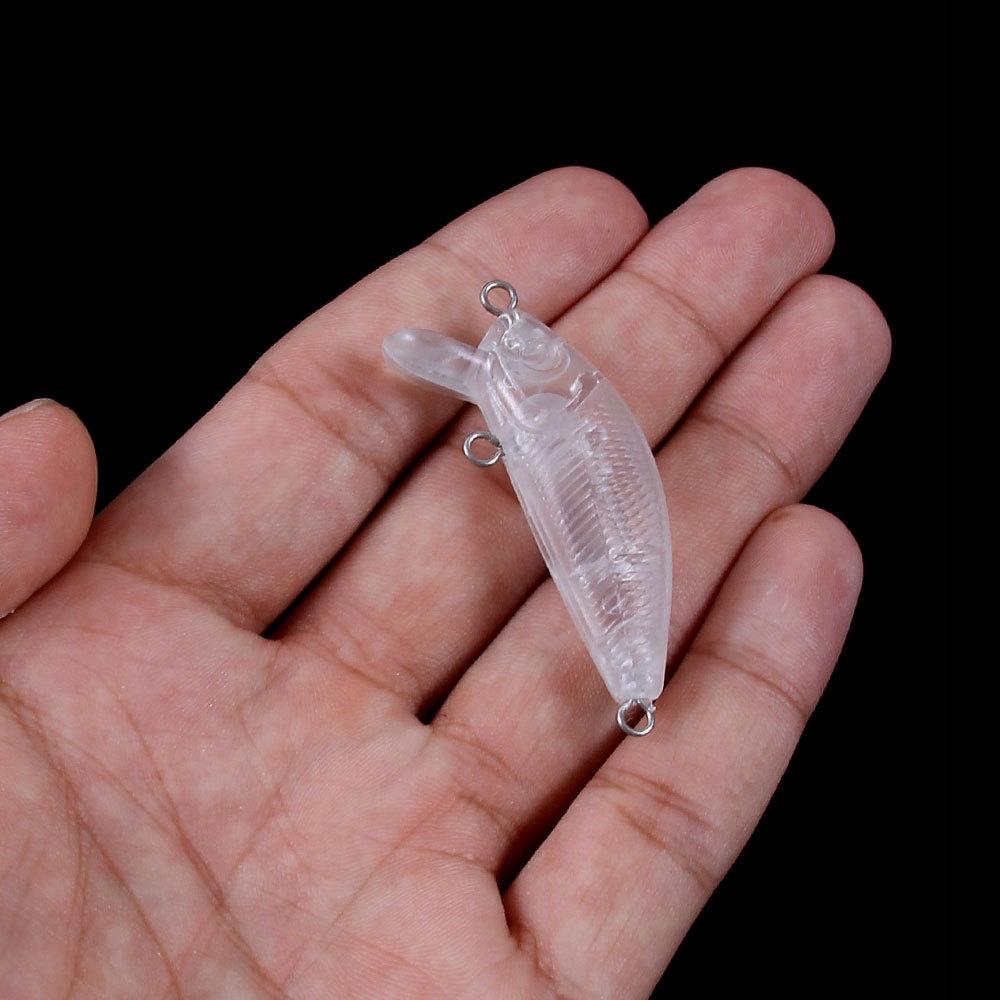 Body Wobbler Pike Zander Perch Do It Yourself For Painting 10Pcs 5Cm 3G