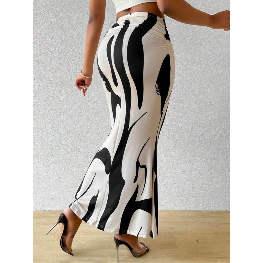 Women Designer Lycra Blend Long Skirt Indian Beautiful Party Wear Skirt Dress