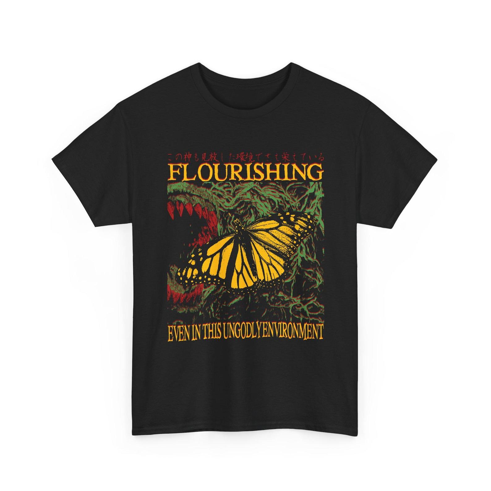 Flourishing Monarch Butterfly Vintage T-Shirt S
