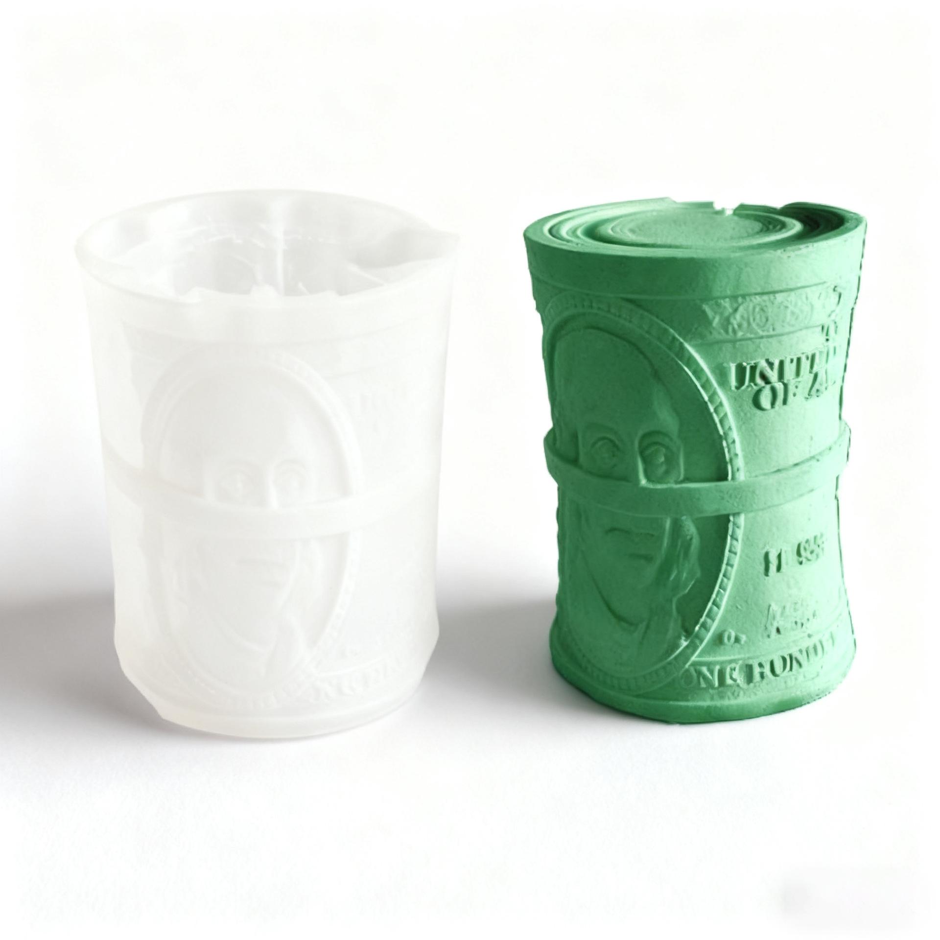 Retro Dollar Silicone Mold: High-End Scented Candle Gift Box for Graduation or Birthday - Creative Craft Tool.