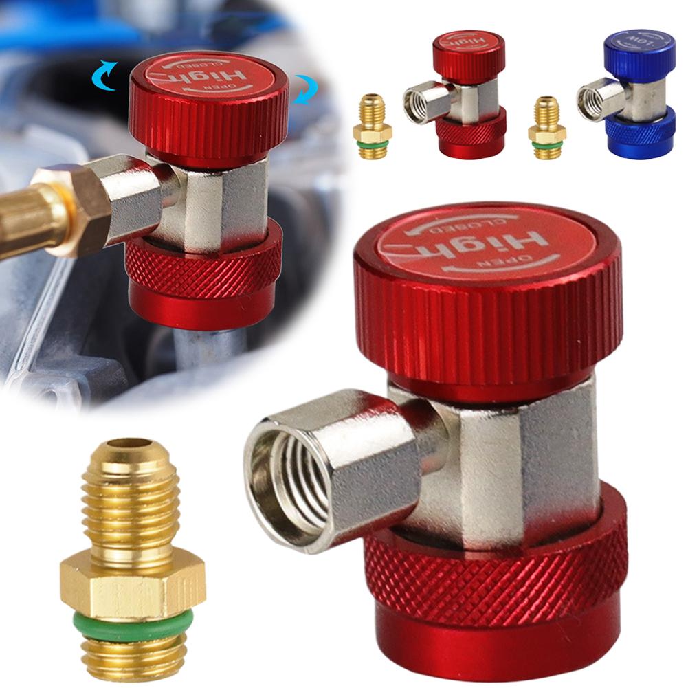 1Pc Superior Efficiency R134a Refrigerant Adapter Hose Low Pressure Accessories Conversion Automotive Couplers High Fitting H3U9