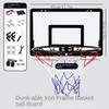 32cm/12.6in Dunkable Basketball Stand Iron Frame Home Indoor Basketball Stand Wall Mounted Basketball Stand Non Perforated
