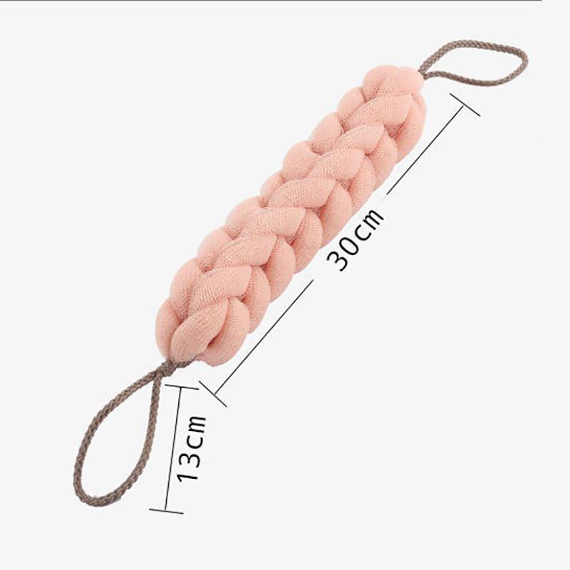 Flower Mesh Shoulder Scrubber Long Sponge Body Back Bath Sponge Shower Exfoliate Strap Shower Body Wash Brush Health Cleaning