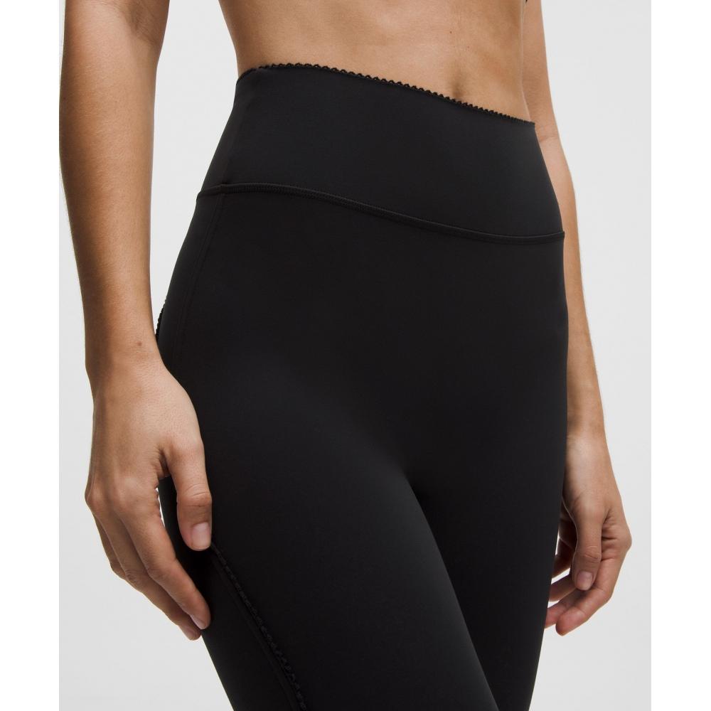 Lululemon Groove No Line High Rise Tight 25   Heart Black