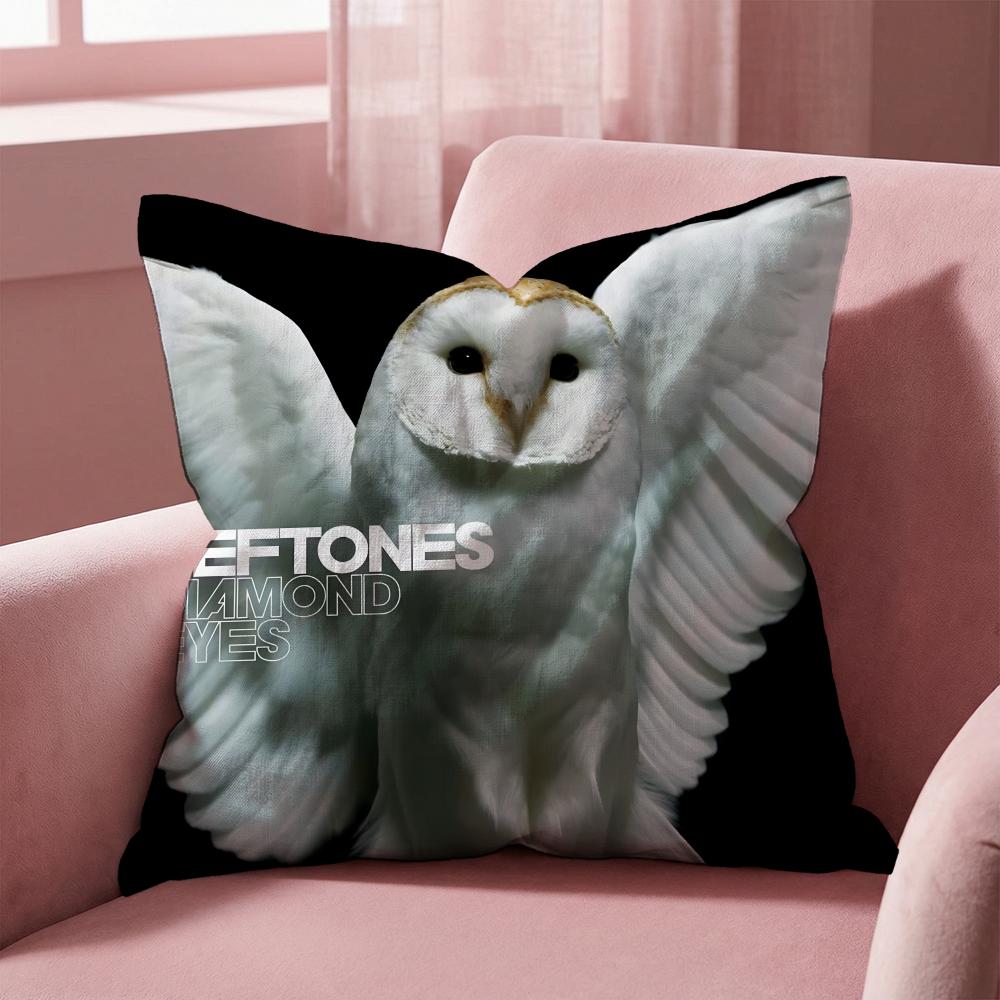 Deftones Cushion Cover Multi-Scene Pillow Cover for Home & Car - Reversible, Soft & Durable for Daily Use