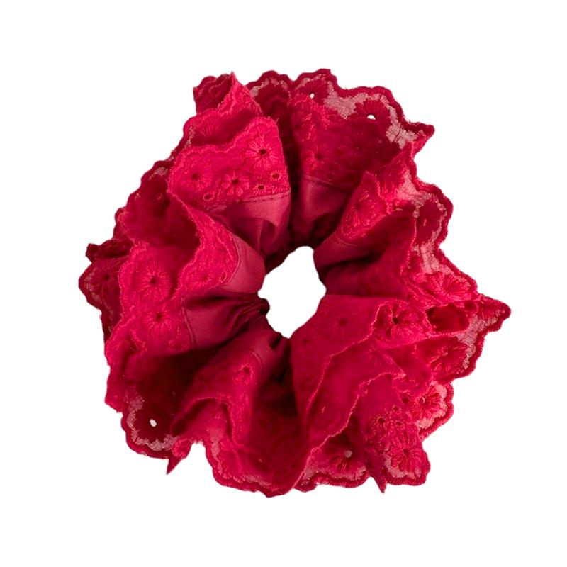 

1 шт. фиксатор для хвоста Grace Large Intestine Hair Ring ретро-стиль кружевная повязка на голову корейская резинка для волос аксессуары головной убор