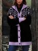 2025 Autumn/Winter Women's Hooded Cardigan Sweater - Casual Loose Cape, Plus Size, Trendy