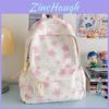 Star Printed Cute Girl Backpack For School And Daily Use Made Of Nylon