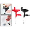 Plumbing Clog Remover Dredger Drain Augers Hook Steel Dredging Sink Cable Kitchen Sewers , Black 5M