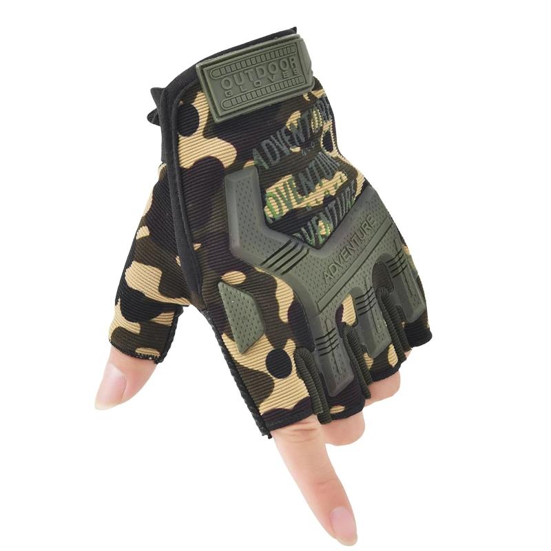 Fingerless Male Tactical Gloves Hard Knuckle Motorcycle Gloves for Men and Women Outdoor Use Bicycle Hunting Hiking Fingerless Gloves