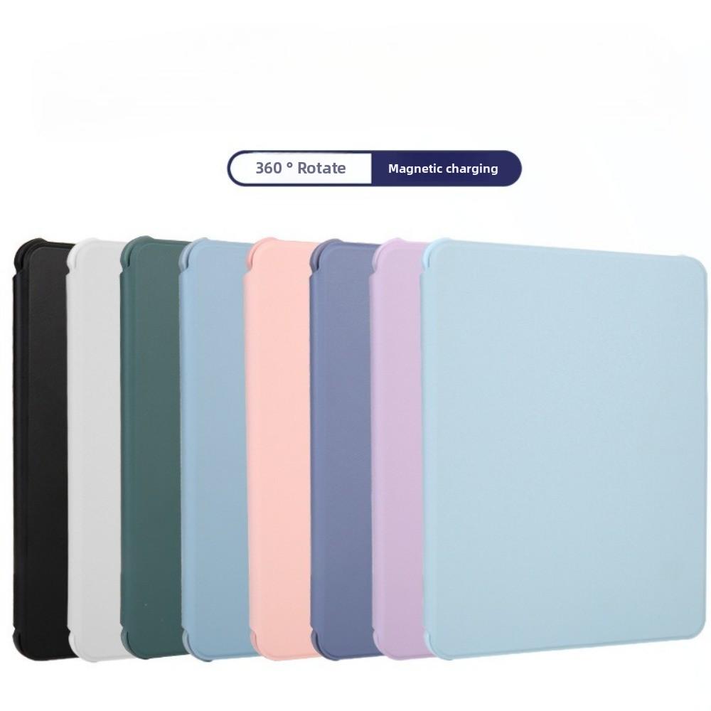 Skórzane etui na 2024 iPad Pro 11 iPad Air 11 Pokrowiec ze stojakiem obrotowym z akrylowym tyłem 10.2 12.9