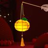 Chinese Style Persimmon Lantern with Tassel Luminous DIY Lantern Making Kit Portable Blessing Handheld Lantern
