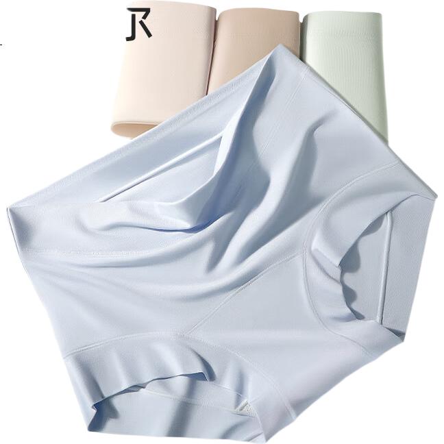 Ruzhi Women's Modal Seamless Silk Gusset Antibacterial Breathable High-Waist Tummy Control Butt-Lifting Women's Briefs