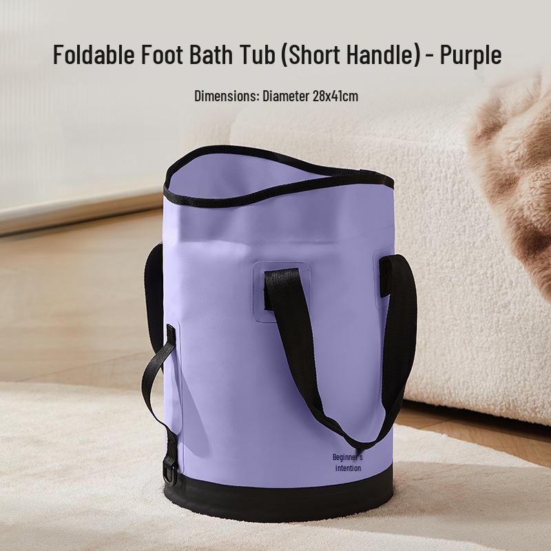 Foldable Foot Bath Basin with Constant Temperature and Steaming, Over-the-Calf Deep Design, Portable for Home Use