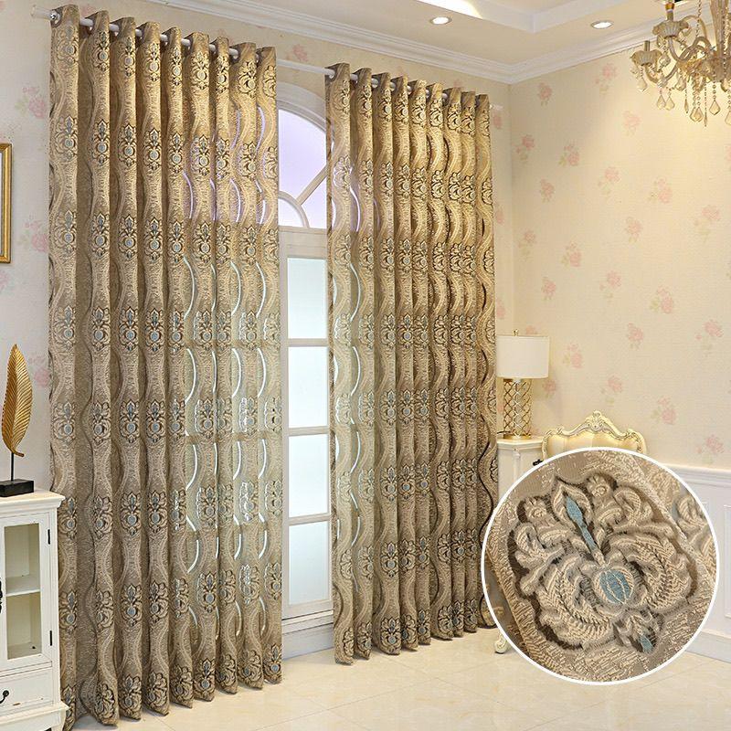 1 buc Cortine ondulate retro în stil european cu jacquard, tratament pentru fereastră pentru dormitor, birou, bucătărie, sufragerie, birou, decor pentru casă