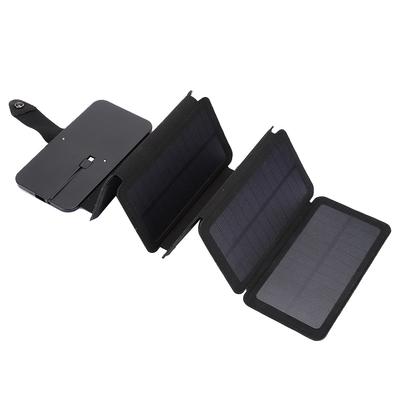 Outdoor Faltbares USB-Solarpanel Mobile Bank Smartphone Netzteil Ladegerät SchwarzSchwarz
