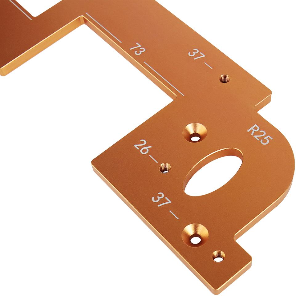 R25 R20 Woodworking Multi-arc slotting mold Arc Grooving Auxiliary Tool Handle-free slotting mold Cabinet Slotting Mold
