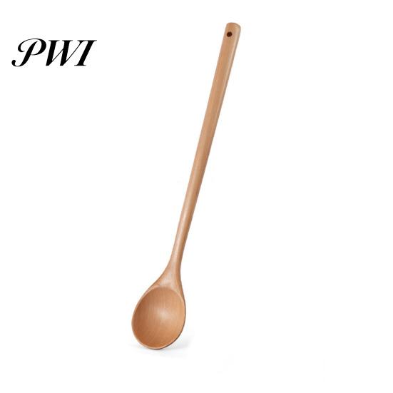 Wooden Spoon Mixing Long Handle Smooth Edge Heat-Resistant Food Grade Non-Stick Multipurpose Soup Comfortable Grip BPA Free Stirring Cooking